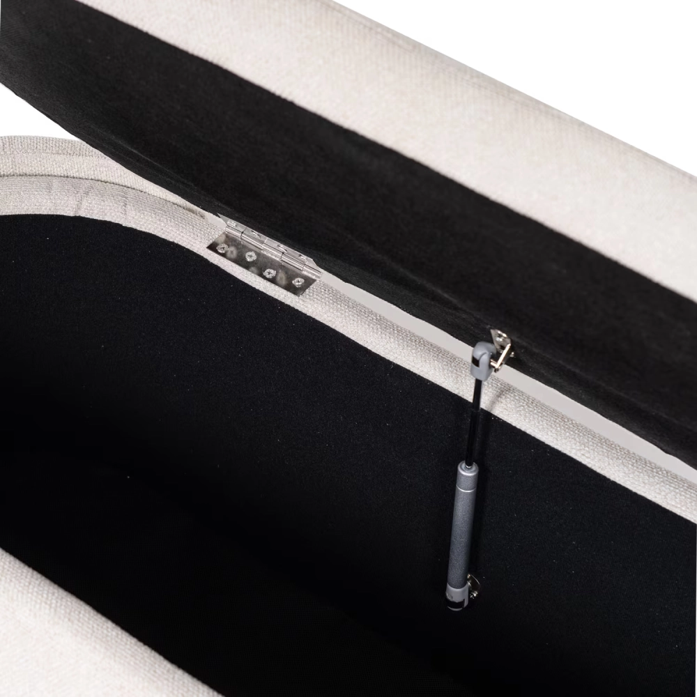 Banco com arrumação estofado em madeira Bernice Banco com arrumação estofado em madeira Bernice