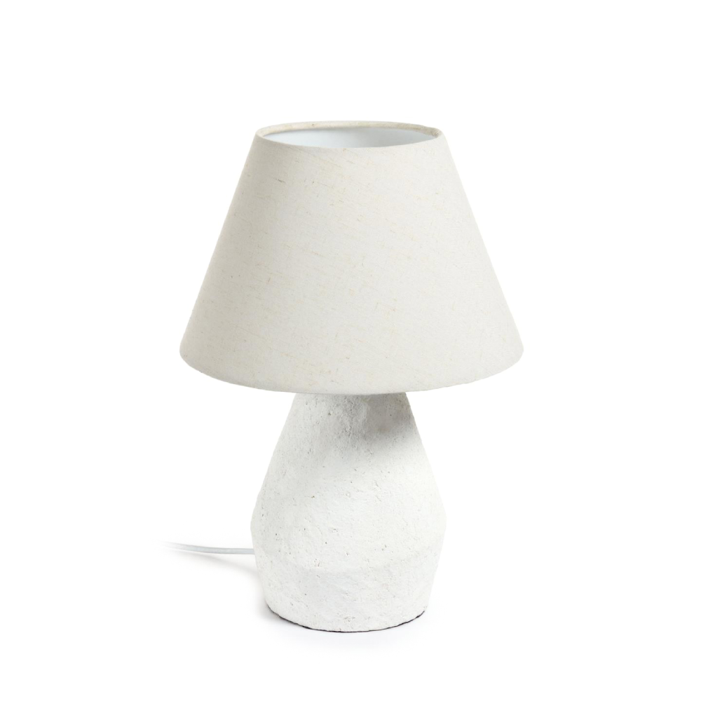 Candeeiro de Mesa em Magnésio Branco Nara Candeeiro de Mesa em Magnésio Branco Nara