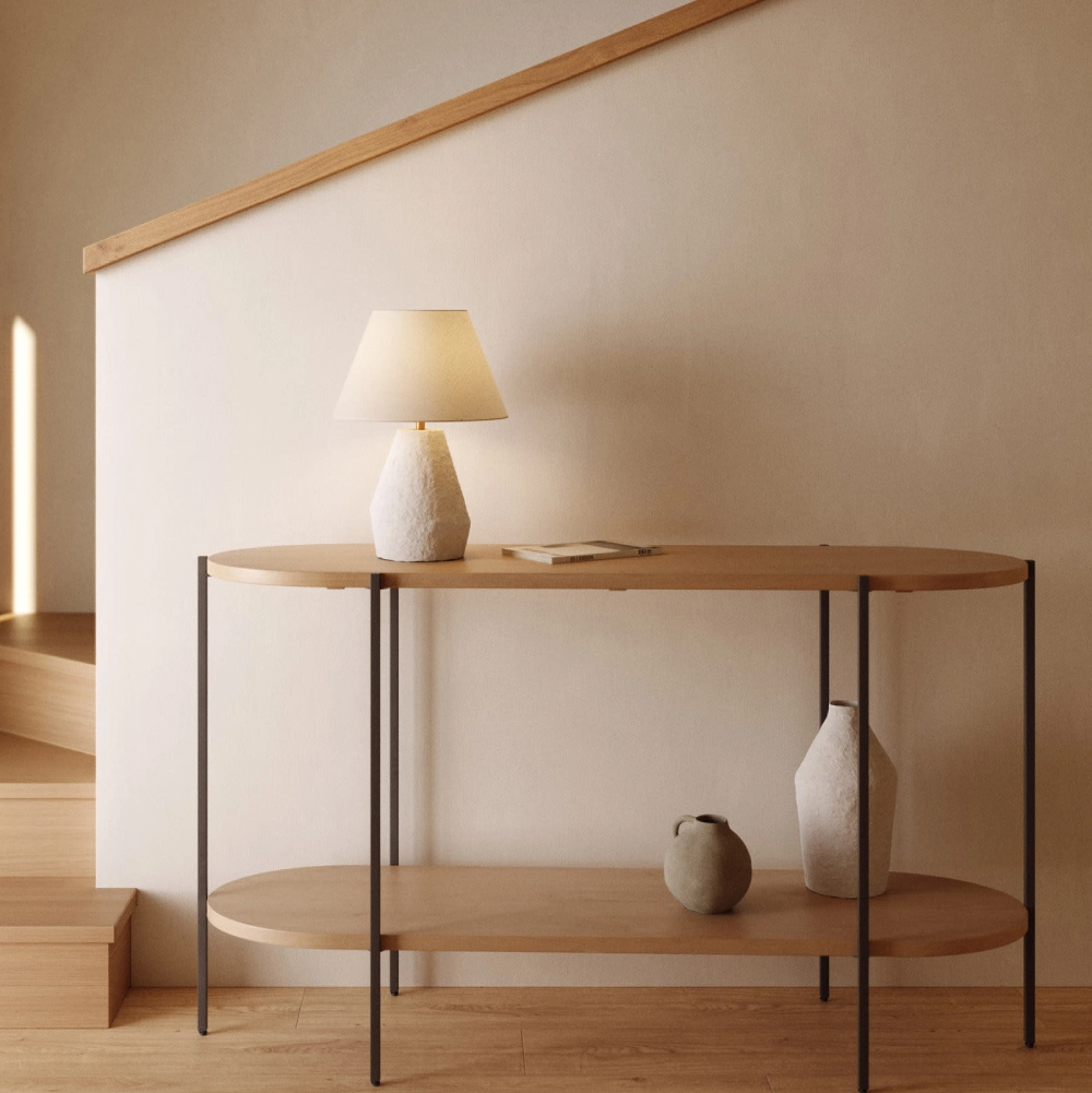 Candeeiro de Mesa em Magnésio Branco Nara Candeeiro de Mesa em Magnésio Branco Nara