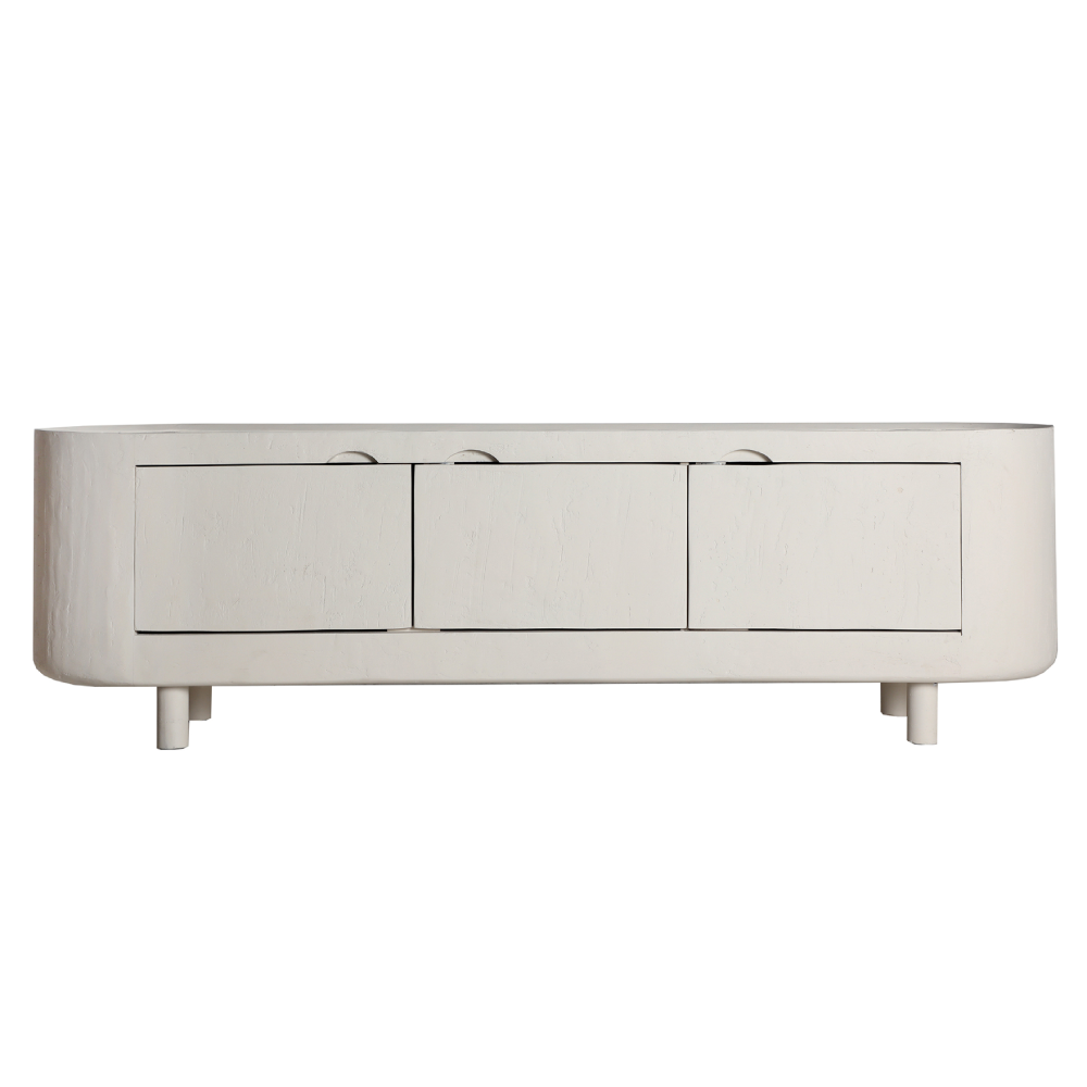 Móvel TV em madeira manga off-white Halsua 170x50 Móvel TV em madeira manga off-white Halsua 170x50