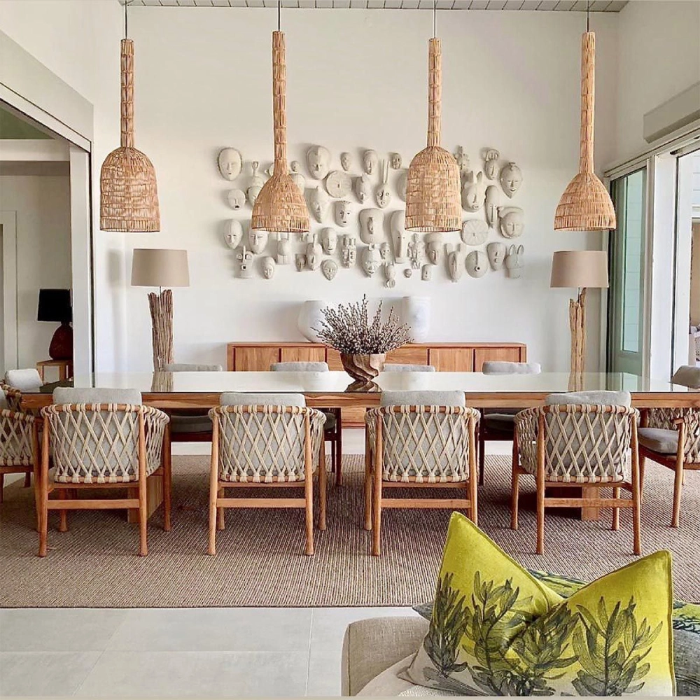 Candeeiro de Teto em Rattan Umut 3 Ø35x114 Candeeiro de Teto em Rattan Umut 3 Ø35x114