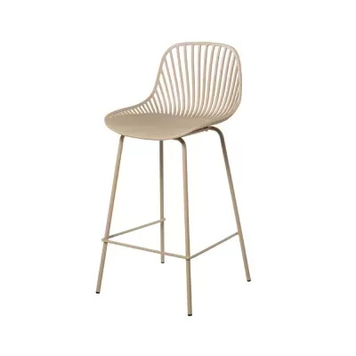 Cadeira alta em metal e polipropileno Peyton 65cm