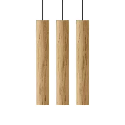 Candeeiro de Teto Chimes Cluster em Madeira de Carvalho