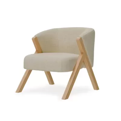 Cadeirão com braços madeira estofado Sintra