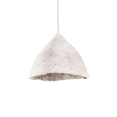 Candeeiro de Teto em Feltro Mármore Natural Tipi Ø22x16