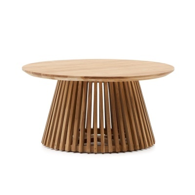 Mesa de centro Janette, madeira teca, Ø80x40