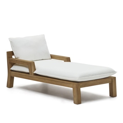 Espreguiçadeira Forcan, exterior, madeira teca