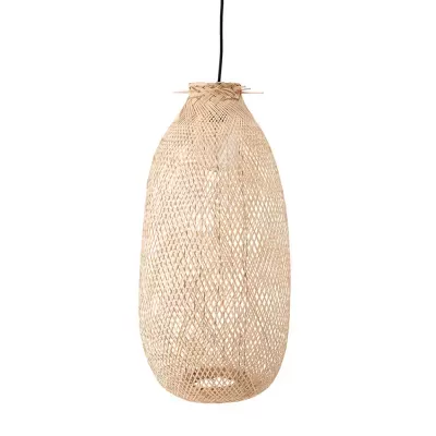 Candeeiro de Teto em Bambu Natural Evert Ø25x65