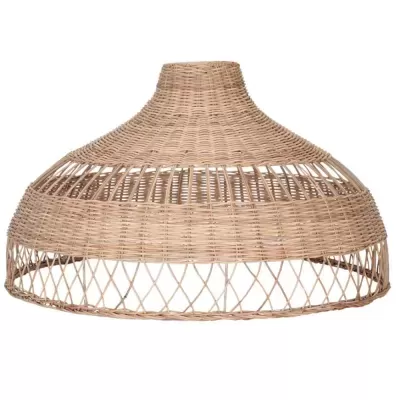 Candeeiro de Teto em Rattan Natural Vick Ø60x40