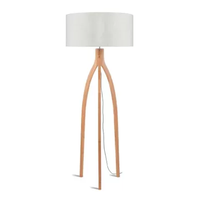 Candeeiro de Pé em Bambu e Linho Annapurna Ø60x160