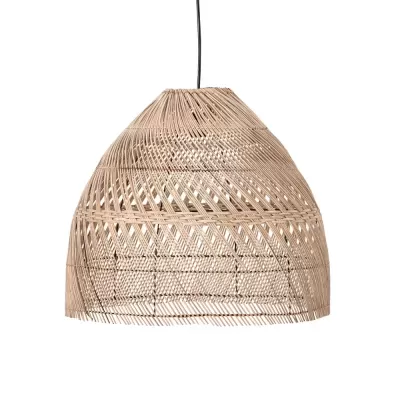 Candeeiro de Teto em Rattan Natural Selvi Ø45x42