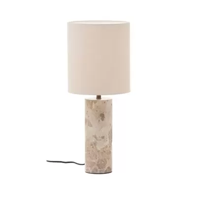 Candeeiro de Mesa em Mármore e Linho Rize