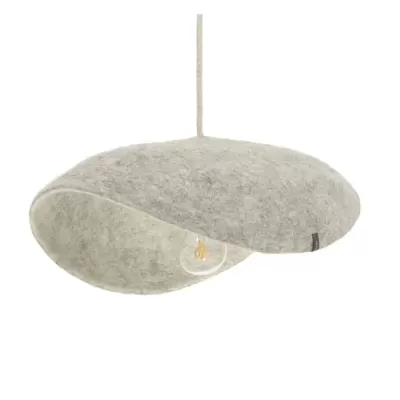 Candeeiro de Teto em Feltro Mármore Natural Dome Ø40x12