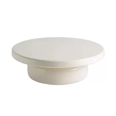 Mesa de centro em madeira creme Gory Ø90x30