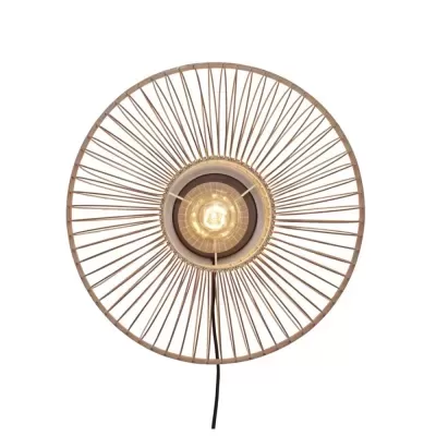 Aplique de Parede em Bambu Natural Hokkaido