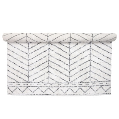 Tapete Oiva, algodão, branco, 200x300