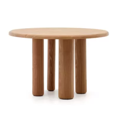 Mesa de jantar Malin, madeira de freixo, Ø120x77