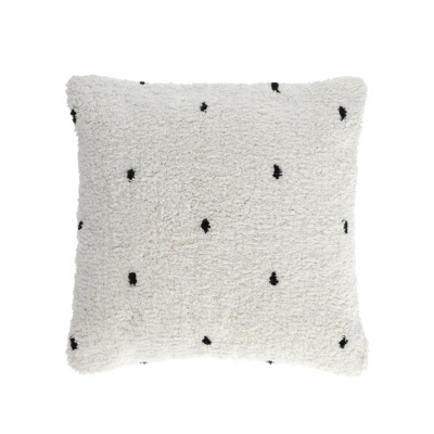 Capa de almofada Merida, algodão, branco, 45x45