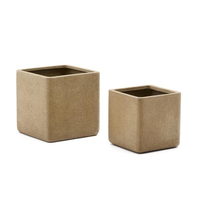 Vasos Minosa, polystone, 44x44, (Conj.2)