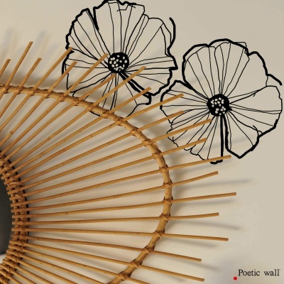 Sticker de parede "Tapered Flowers" 20x25