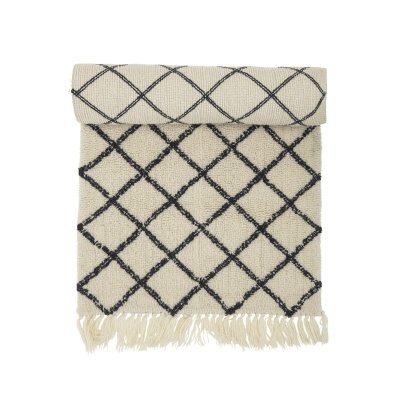 Tapete Warda, lã natural, branco cru, 70x200