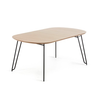 Mesa extensível Novic, carvalho/metal, 140(220)x90