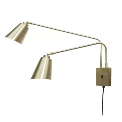 Aplique de Parede Giratório Dourado Bremen