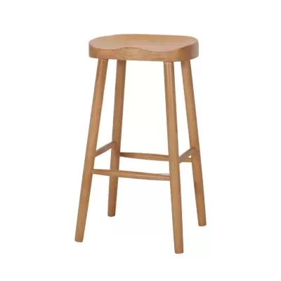 Banco alto em madeira de olmo Triumph 75cm