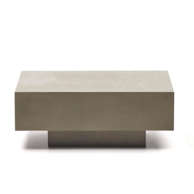 Mesa de centro Rustta, exterior, cimento, 80x60