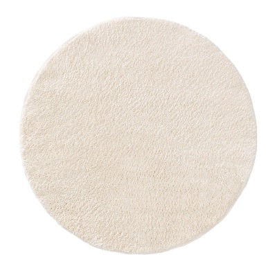 Tapete Sodas, poliéster, felpudo, branco