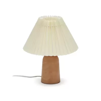 Candeeiro de Mesa em Madeira Bege Benni