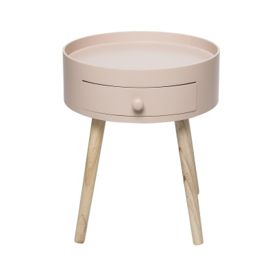 Mesa lateral Rose, madeira pinho/lacado