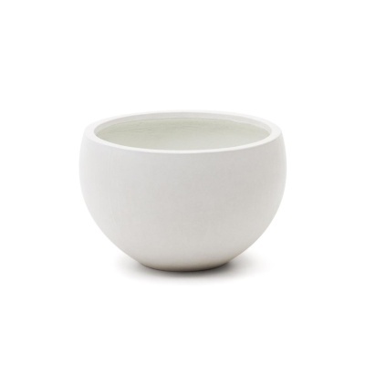 Vaso Grain, cimento, branco