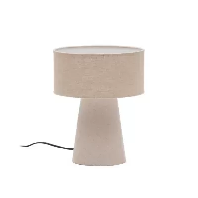 Candeeiro de Mesa em Linho Bege Algada