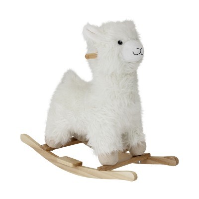 Lama de baloiço, poliéster/madeira, branco