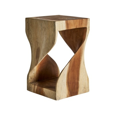 Mesa lateral Maun, madeira acácia, 30x50