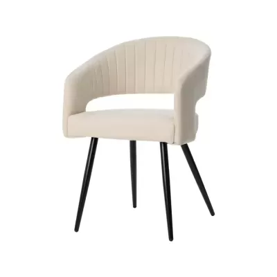 Cadeira com braços estofada Kora