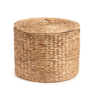 Cesto de roupa Yessi, Jacinto-de-água, Ø60x45