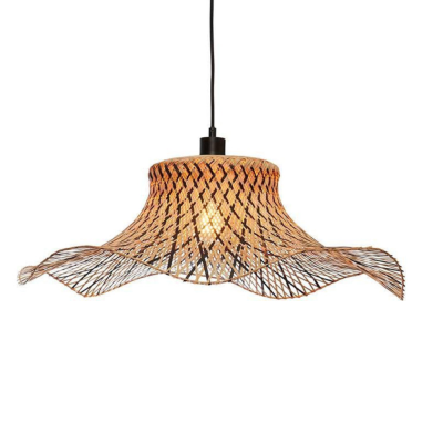 Candeeiro de Teto em Bambu Preto Ibiza