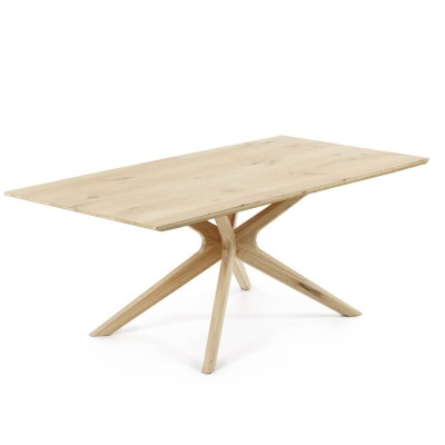 Mesa de jantar Arman, madeira carvalho, branqueado, 200x100