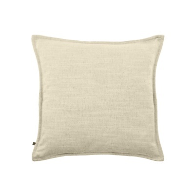 Capa de almofada Block, linho, branco cru, 45x45