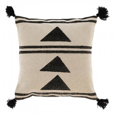 Capa de almofada Brafi, bege/preto, 45x45