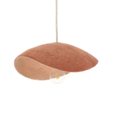 Candeeiro de Teto em Feltro Coral Nude Dome Ø33x10