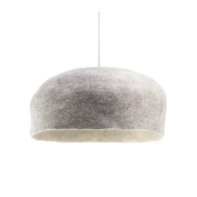 Candeeiro de Teto em Feltro Cinza Natural Yurte Ø50x16