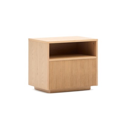 Mesa de cabeceira Helvi, madeira carvalho, 60x52