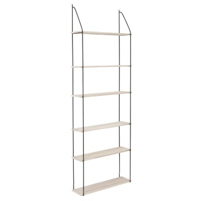 Estante de parede Lia, madeira paulownia, 65x177