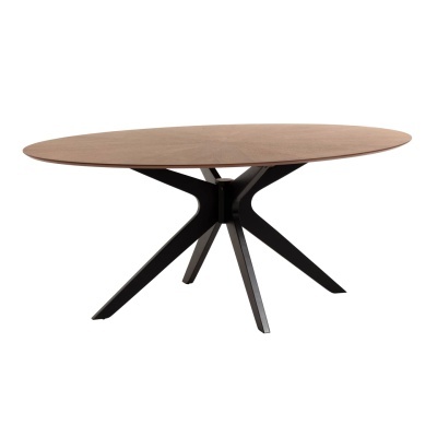 Mesa de jantar Namin, nogueira/seringueira, 180x110