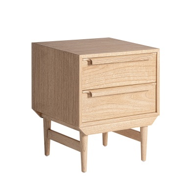 Mesa de cabeceira Niry, madeira mindi