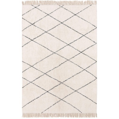 Tapete Nomi, algodão, creme