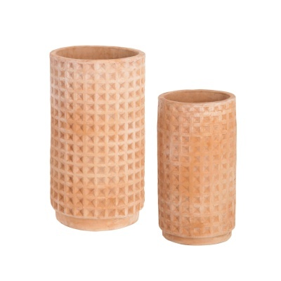 Vasos Keli, terracota, (Conj.2)